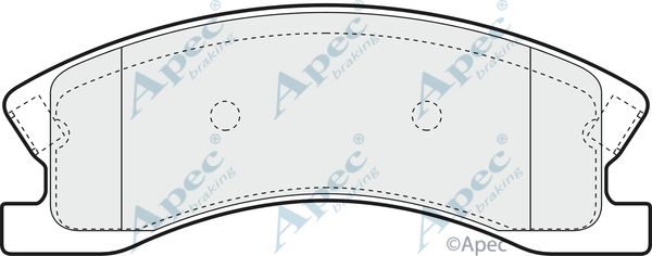 APEC BRAKING stabdžių trinkelių rinkinys, diskinis stabdys PAD1389